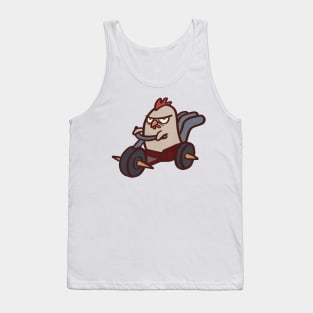 Chicken on a tricycle Tank Top